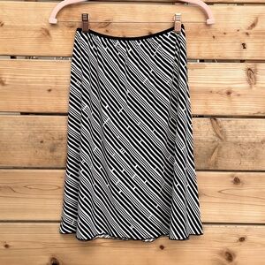 90s Wrapper Asymmetrical Print Slip Skirt